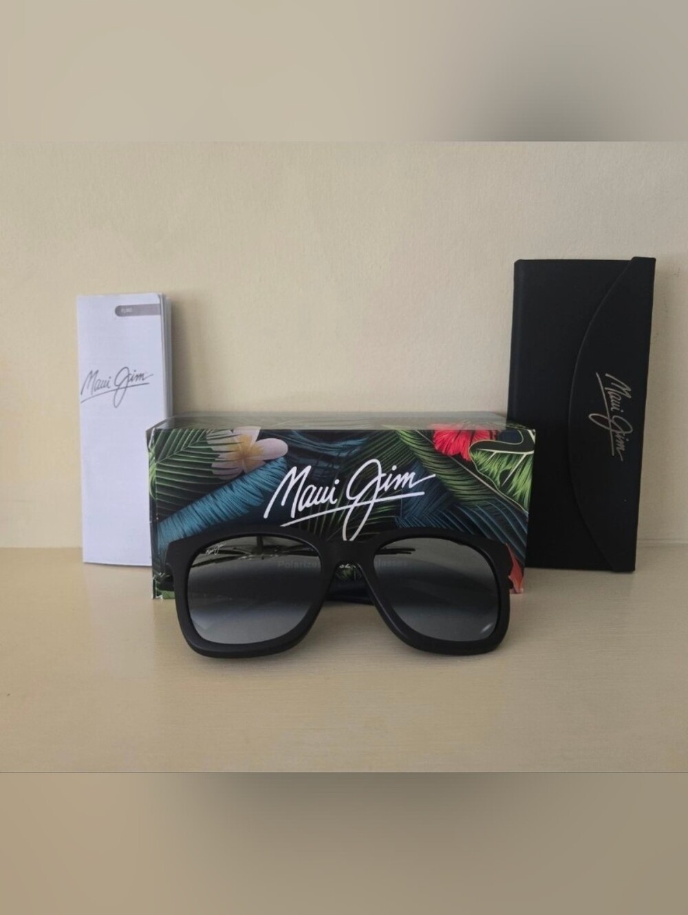 Maui Jim Kuniahi Af Matte Black Frame / Neutral Grey Polarized Lenses 55-20-145
